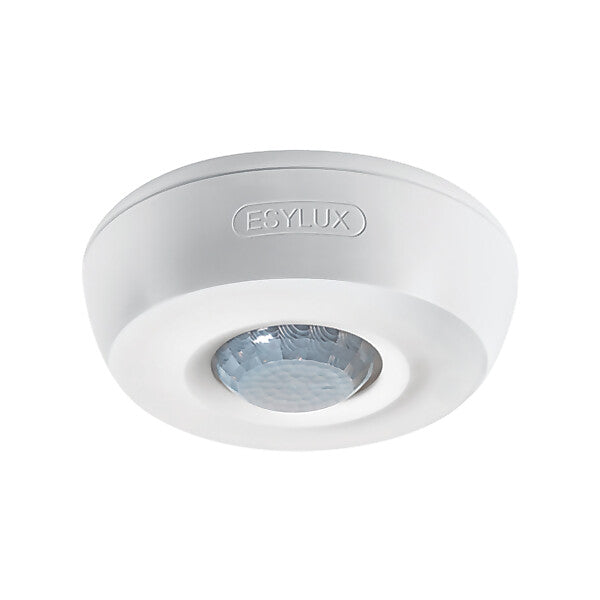 ESYLUX Decken-Präsenzmelder ws AP,360 Grad,RW ca.8m PD 360/8 BASIC